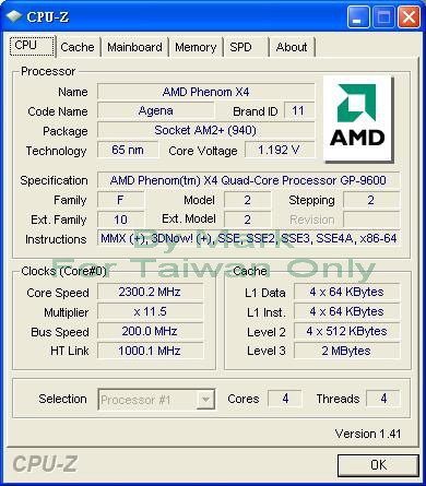 2MB AMDĺPhenom 9600ȫ 