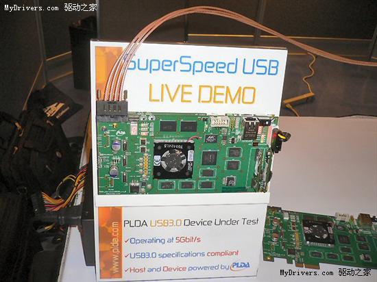 USB 3.0高速演示:450MBps