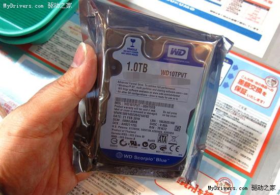 12.5mm厚:西部数据新1TB 2.5寸硬盘上市